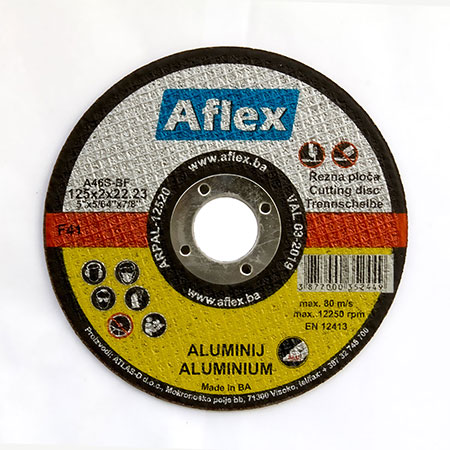 Rezna ploca 125x2.0x22.2mm ALUMINIJUM A46S-BF (Aflex)